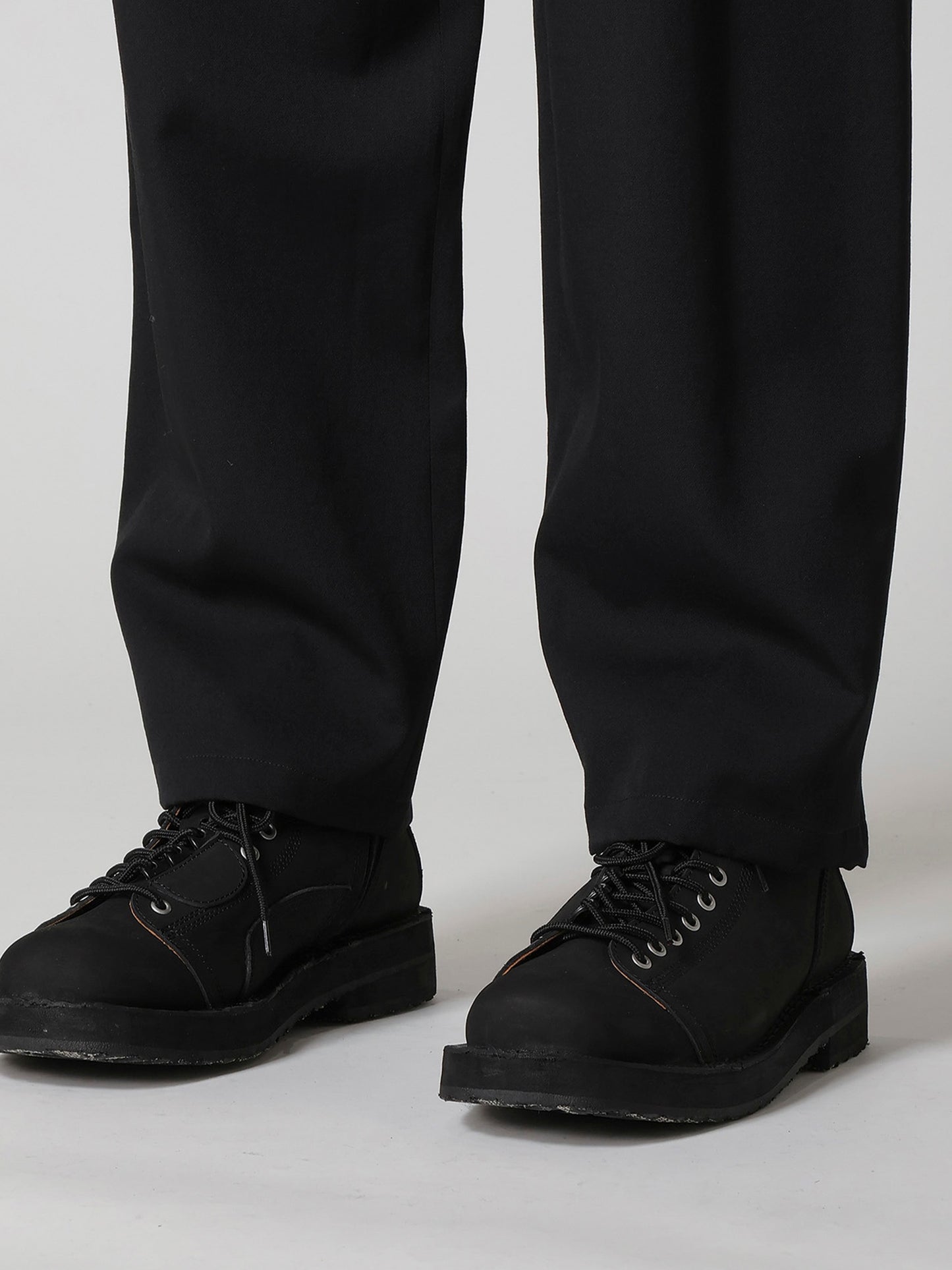 【Yohji Yamamoto POUR HOMME - ヨウジヤマモト プールオム】REGULATION GABARDINE STANDARD STRING PANTS(パンツ/ ブラック)