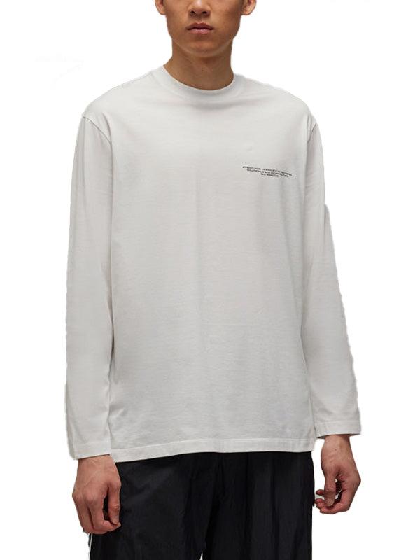 【Y-3 -ワイスリー】LOGO LS TEE/WHITE(カットソー/ホワイト)