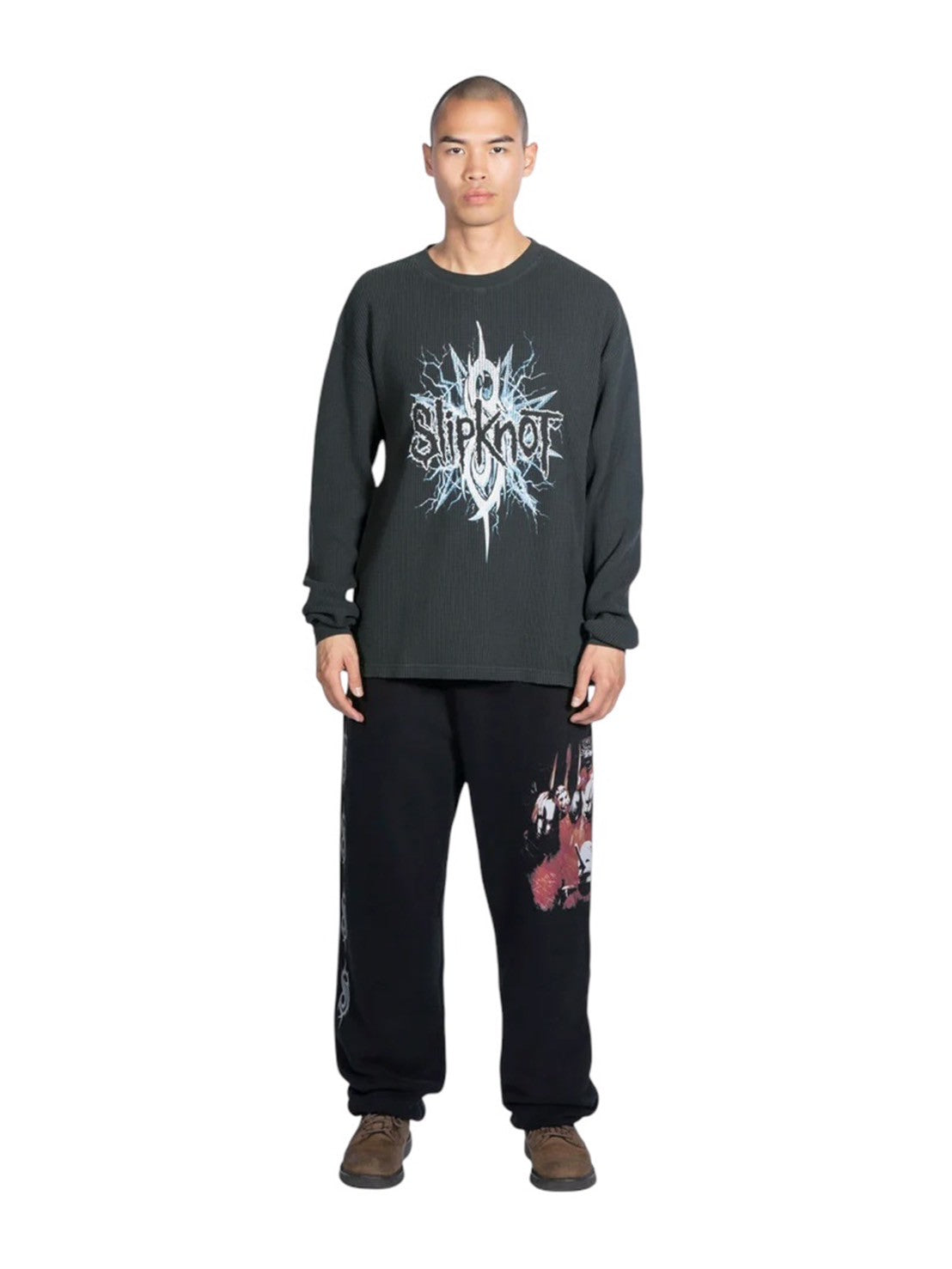【PLEASURES - プレジャーズ】SPIT THERMAL LONG SLEEVE / FADED BLACK (ロンT/フェードブラック)