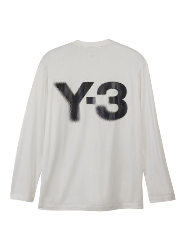 【Y-3 -ワイスリー】LOGO LS TEE/WHITE(カットソー/ホワイト)