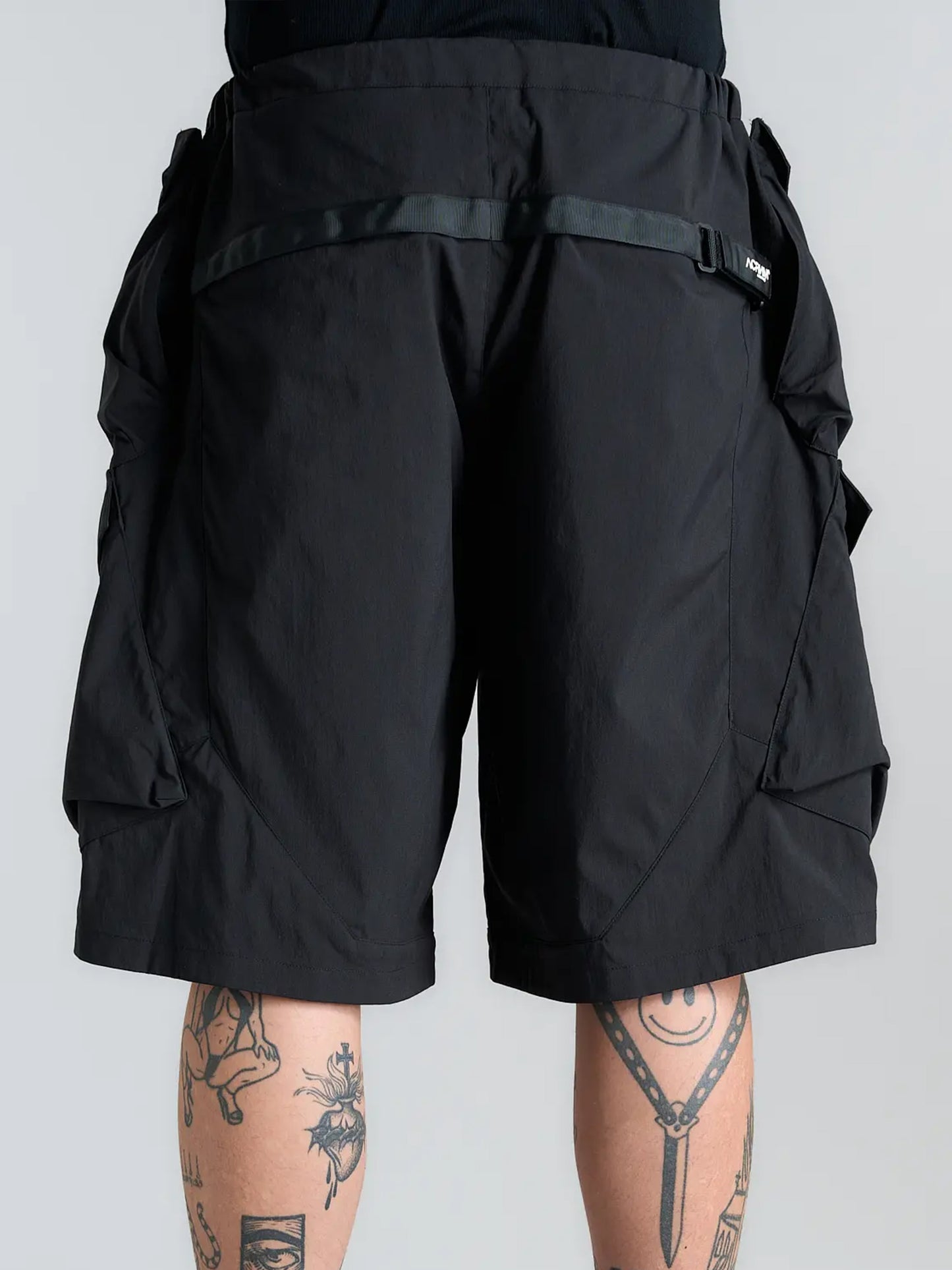 【ACRONYM - アクロニウム】SP56A-M / Nylon Stretch Double Cargo Short Pant Gen. 1 / Black(ショーツ/ブラック)