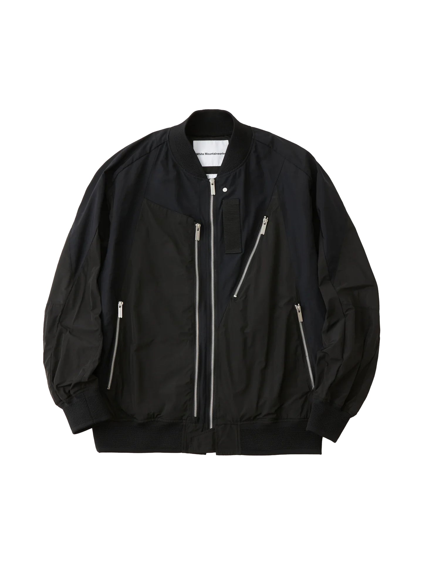 【White Mountaineering - ホワイトマウンテニアリング】ASYMMETRY FLIGHT JACKET / BLACK(ジャケット/ブラック)