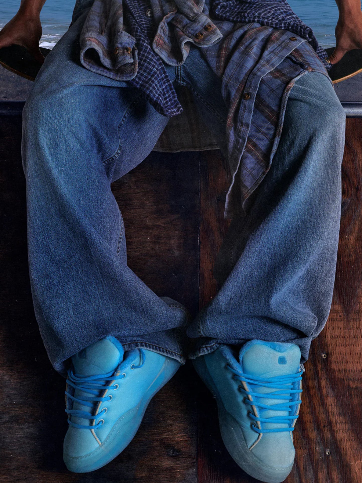 【ERL - イーアールエル】ELECTRIC BLUE FOAM VAMP SKATE SHOE / ELECTRIC BLUE (スニーカー/エレクトリックブルー)