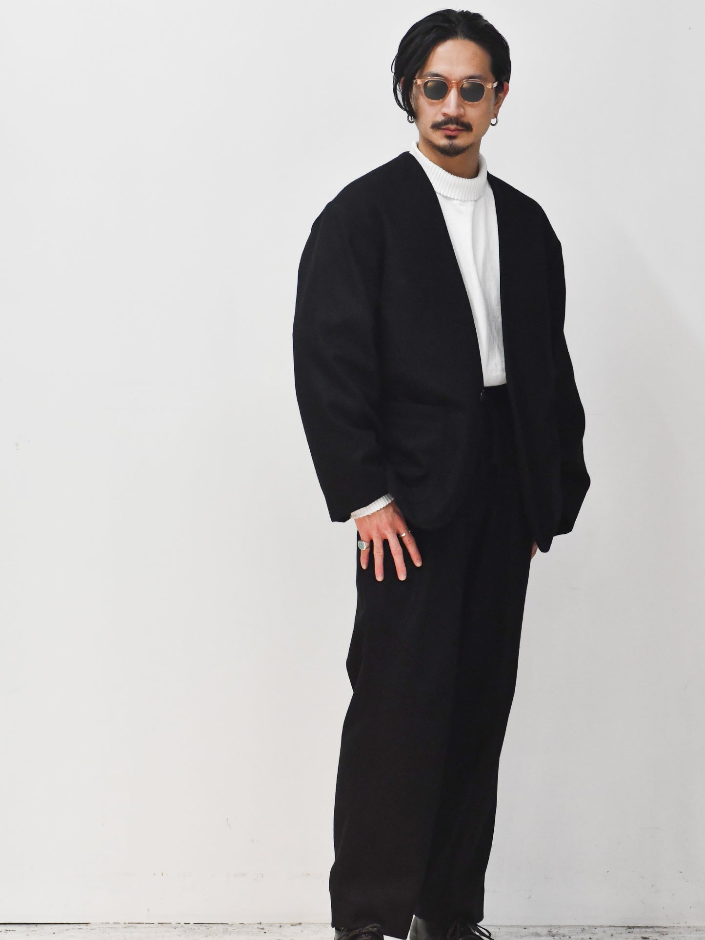 【NOMADIST - ノマディスト】WOOL JACKET / BLACK (ジャケット/ブラック)