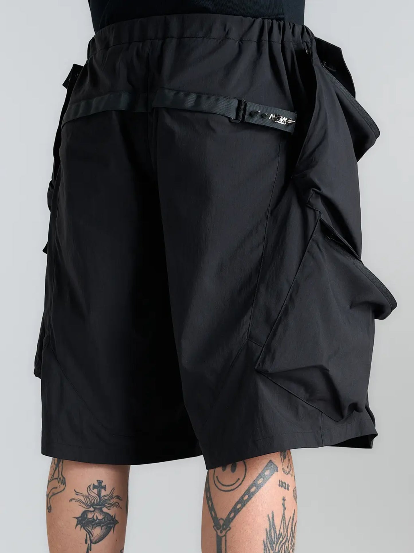 【ACRONYM - アクロニウム】SP56A-M / Nylon Stretch Double Cargo Short Pant Gen. 1 / Black(ショーツ/ブラック)