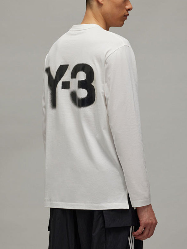 【Y-3 -ワイスリー】LOGO LS TEE/WHITE(カットソー/ホワイト)