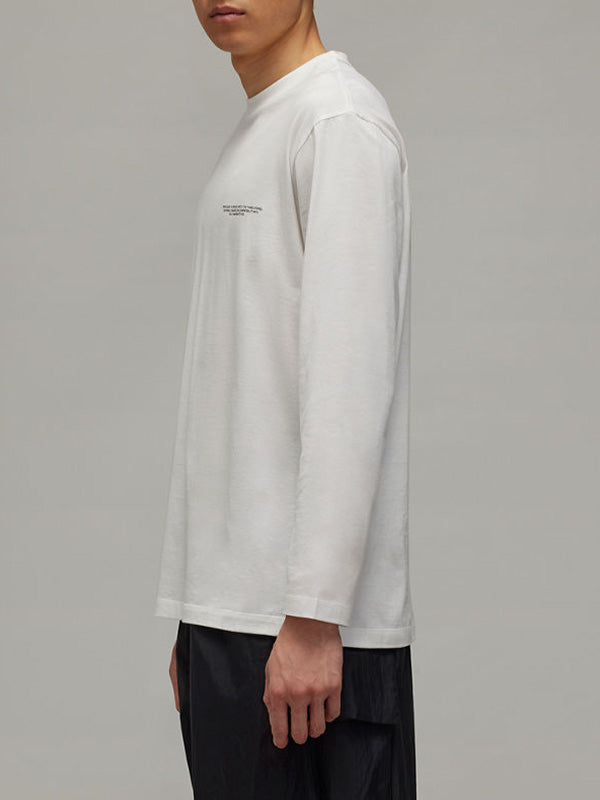 【Y-3 -ワイスリー】LOGO LS TEE/WHITE(カットソー/ホワイト)