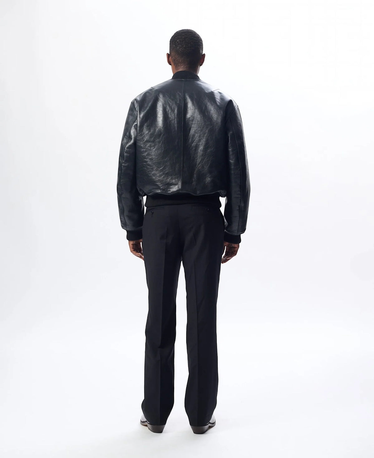 【SUN FLOWER - サンフラワー】Leather Flight Jacket / Black (ジャケット/ブラック)