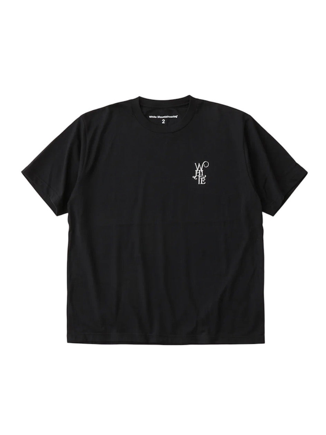 【White Mountaineering - ホワイトマウンテニアリング】WM LOGO EMBROIDERY T-SHIRT / BLACK (Tシャツ/ブラック)