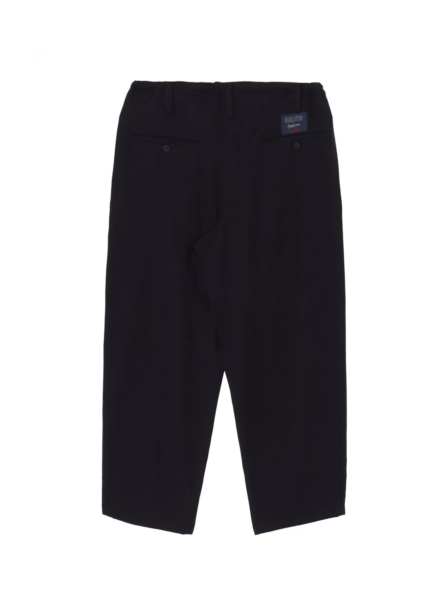 【Yohji Yamamoto POUR HOMME - ヨウジヤマモト プールオム】REGULATION CELLULOSE GABARDINE CLASSIC DRAWSTRING PANTS(パンツ/ブラック)