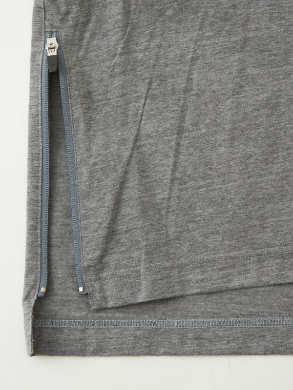 【White Mountaineering - ホワイトマウンテニアリング】ZIP PULLOVER/ GRAY (Tシャツ/グレー)