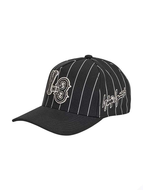 Y-3 -ワイスリー】 PINSTRIPE CAP Y-3 / BLACK (キャップ/ブラック