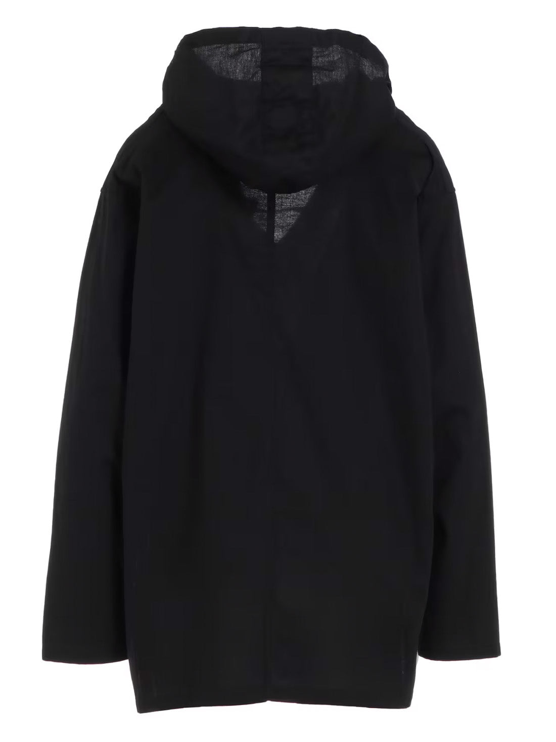 【Y's - ワイズ】Y's BORN PRODUCT THIN COTTON TWILL HOODIE PULL OVER / BLACK (パーカー/ブラック)