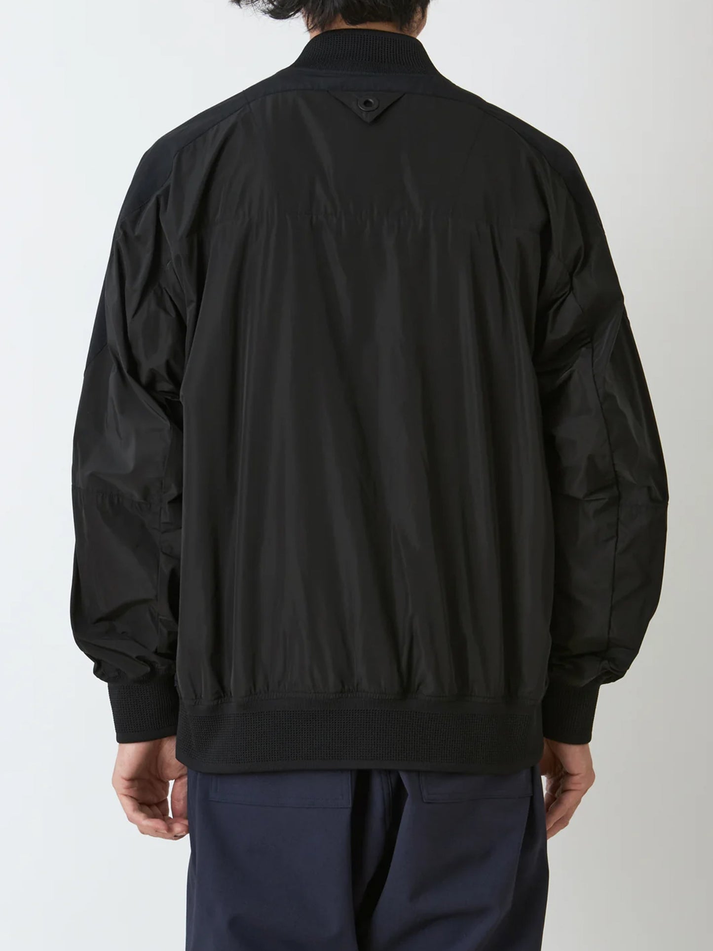 【White Mountaineering - ホワイトマウンテニアリング】ASYMMETRY FLIGHT JACKET / BLACK(ジャケット/ブラック)