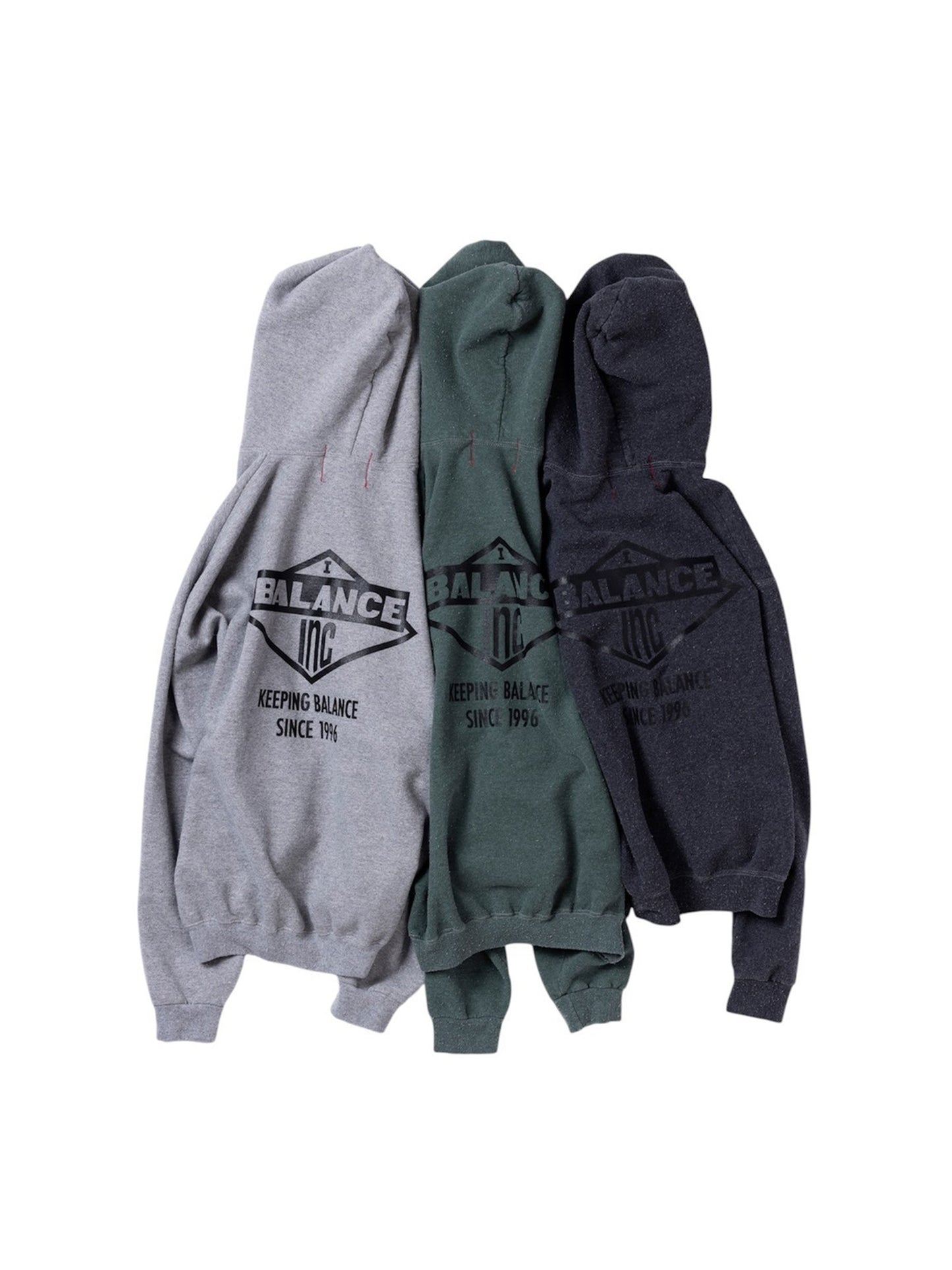 【ANACHRONORM - アナクロノーム】 AN338 DYED 50/50 PRINTED FULLZIP PARKA / BLACK DYED (フーディ/ブラック)