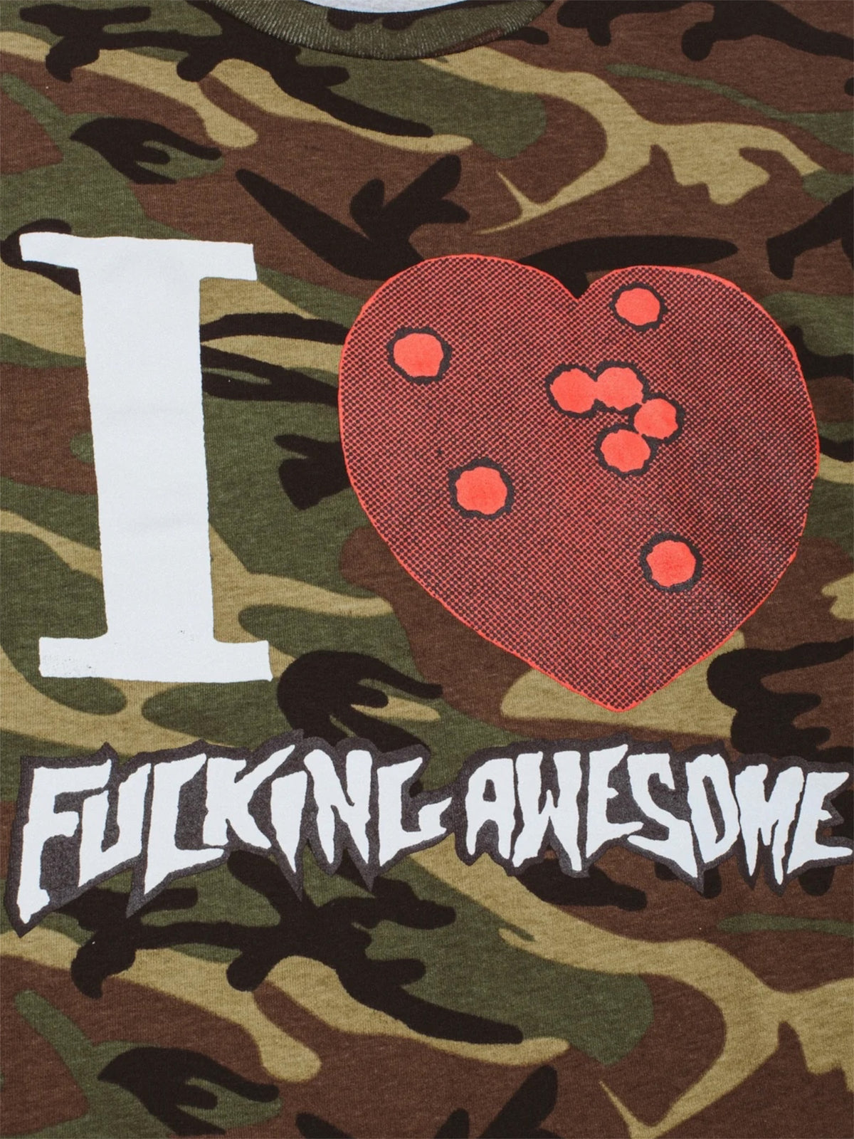 【Fucking Awesome- ファッキングオーサム】I HEART FA TEE /Camo(Tシャツ/カモ)
