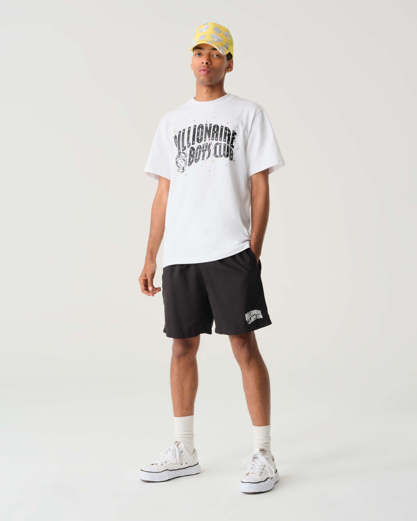 【Billionaire Boys Club-ビリオネアボーイズクラブ】EMBELLISHED ARCH LOGO T-SHIRT(Tシャツ/ホワイト)