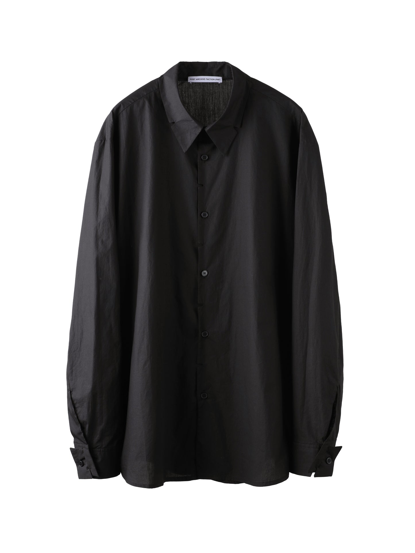 【POST ARCHIVE FACTION - ポストアーカイブファクション】 8.0 SHIRT CENTER (シャツ/ブラック)