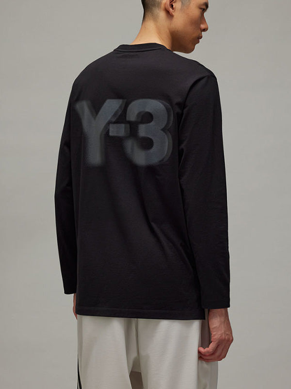 【Y-3 -ワイスリー】LOGO LS TEE/BLACK(カットソー/ブラック)