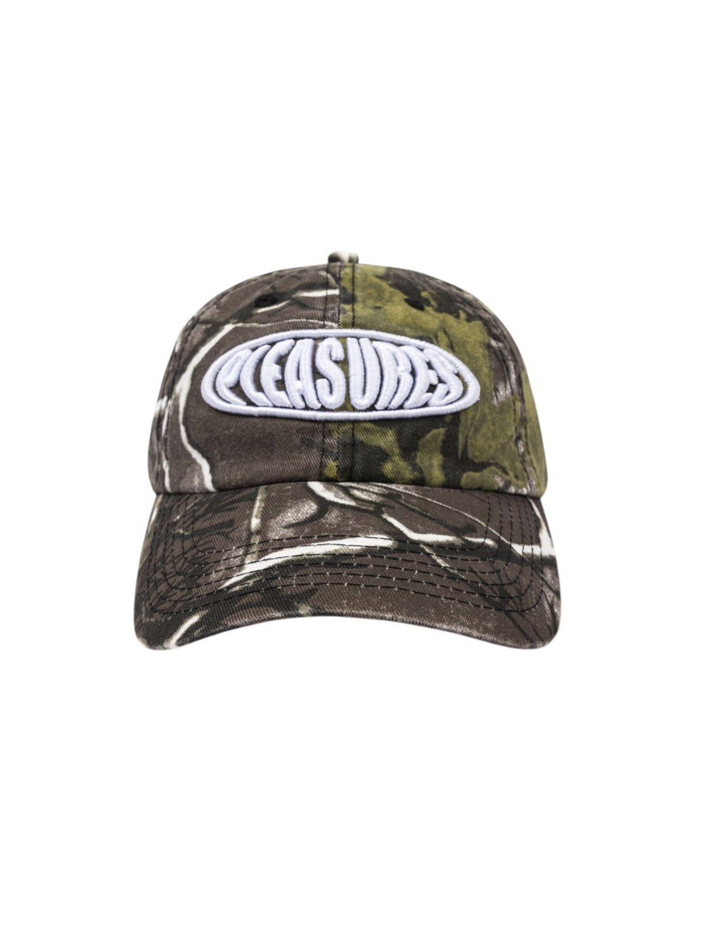【PLEASURES - プレジャーズ】BUBBLE LOGO POLO CAP / CAMO (キャップ/カモ)