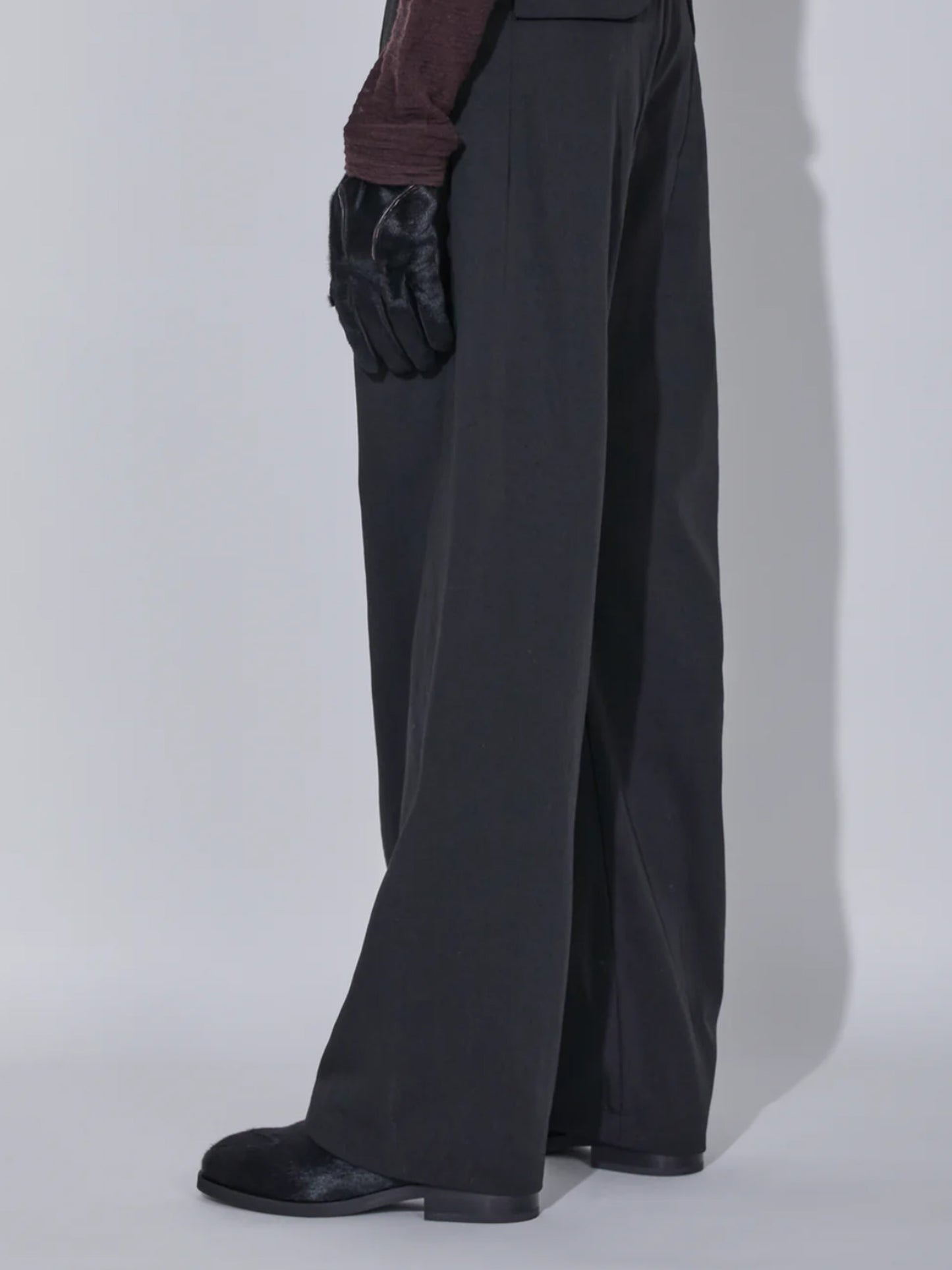 【_J. L - A. L_ - ジェイラル】Draag Trousers / Shungite Black (トラウザーズ/シュグナイト)