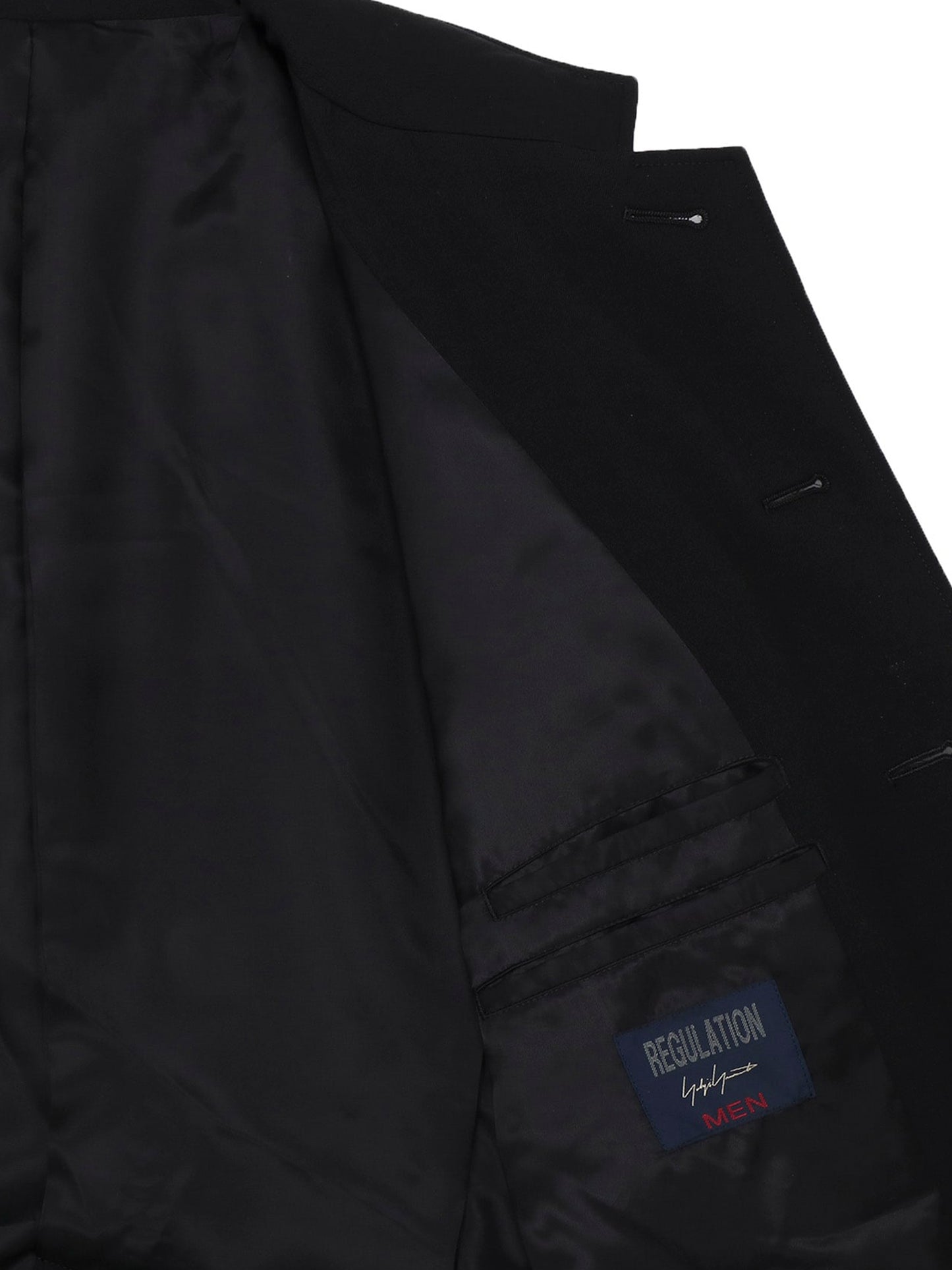 【Yohji Yamamoto POUR HOMME - ヨウジヤマモト プールオム】REGULATION GABARDINE 5BUTTONS JACKET(ジャケット/ ブラック)