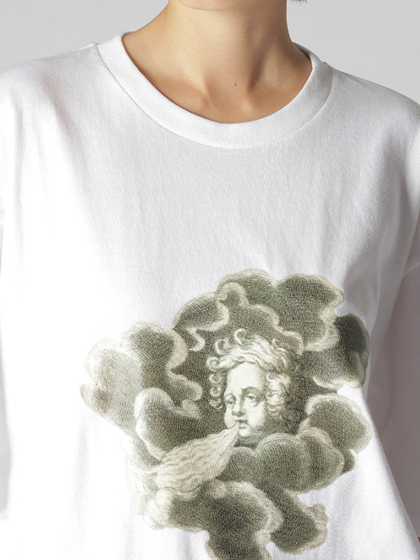 【Y's.... - ワイズビー】PRINT T-SHIRT B / WHITE(Tシャツ/ホワイト)