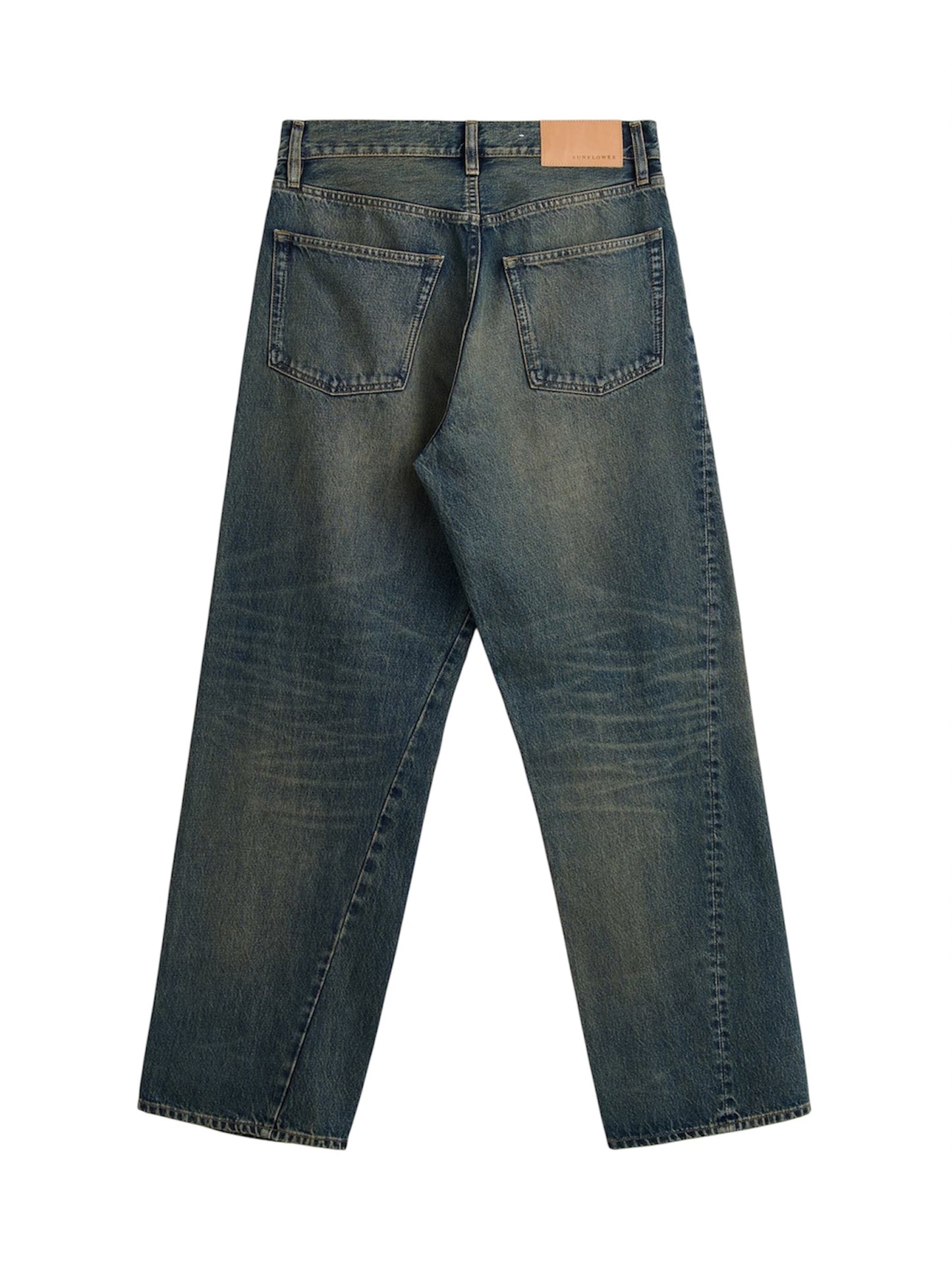 【SUN FLOWER - サンフラワー】Wide Twist / Dirty Blue (デニムパンツ/ダーティーブルー)