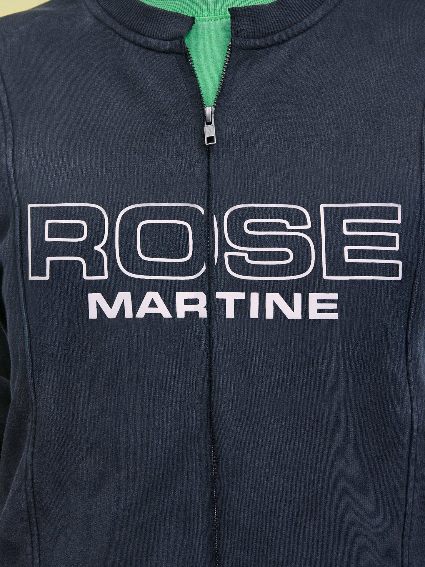 【Martine Rose - マーティンローズ】SHRUNKEN ZIP UP CREW / BLACK (ジャケット/ブラック)