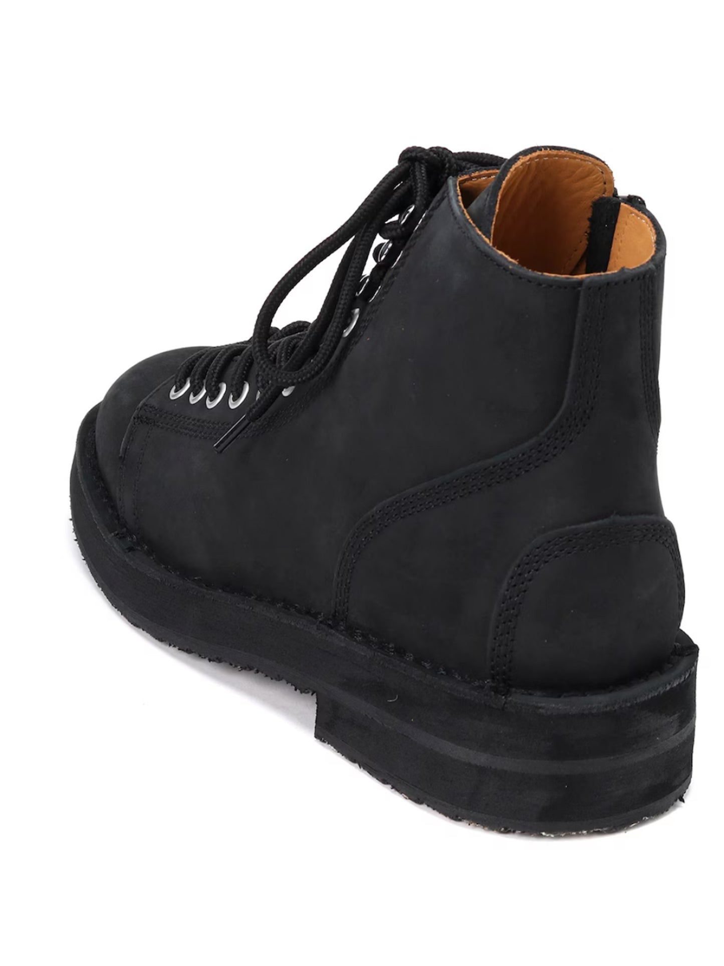 【Yohji Yamamoto POUR HOMME - ヨウジヤマモト プールオム】MAT SMOOTH LEATHER ZIP BIKER BOOTS / BLACK(ブラック/ブーツ)