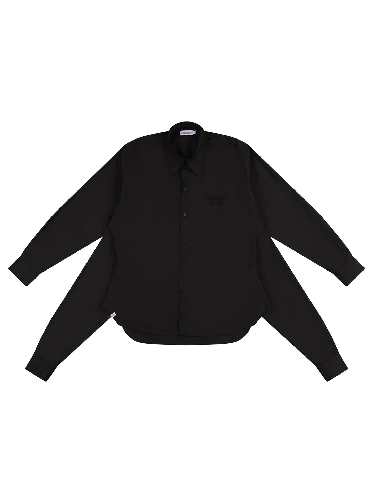 【Charles Jeffrey Loverboy - チャールズ ジェフリー ラバーボーイ】HUG SHIRT / BLACK(シャツ/ブラック)