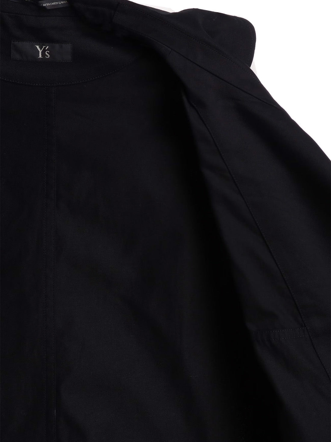 【Y's - ワイズ】Y's BORN PRODUT COTTON TWILL LONG CAPE COAT / BLACK (コート/ブラック)
