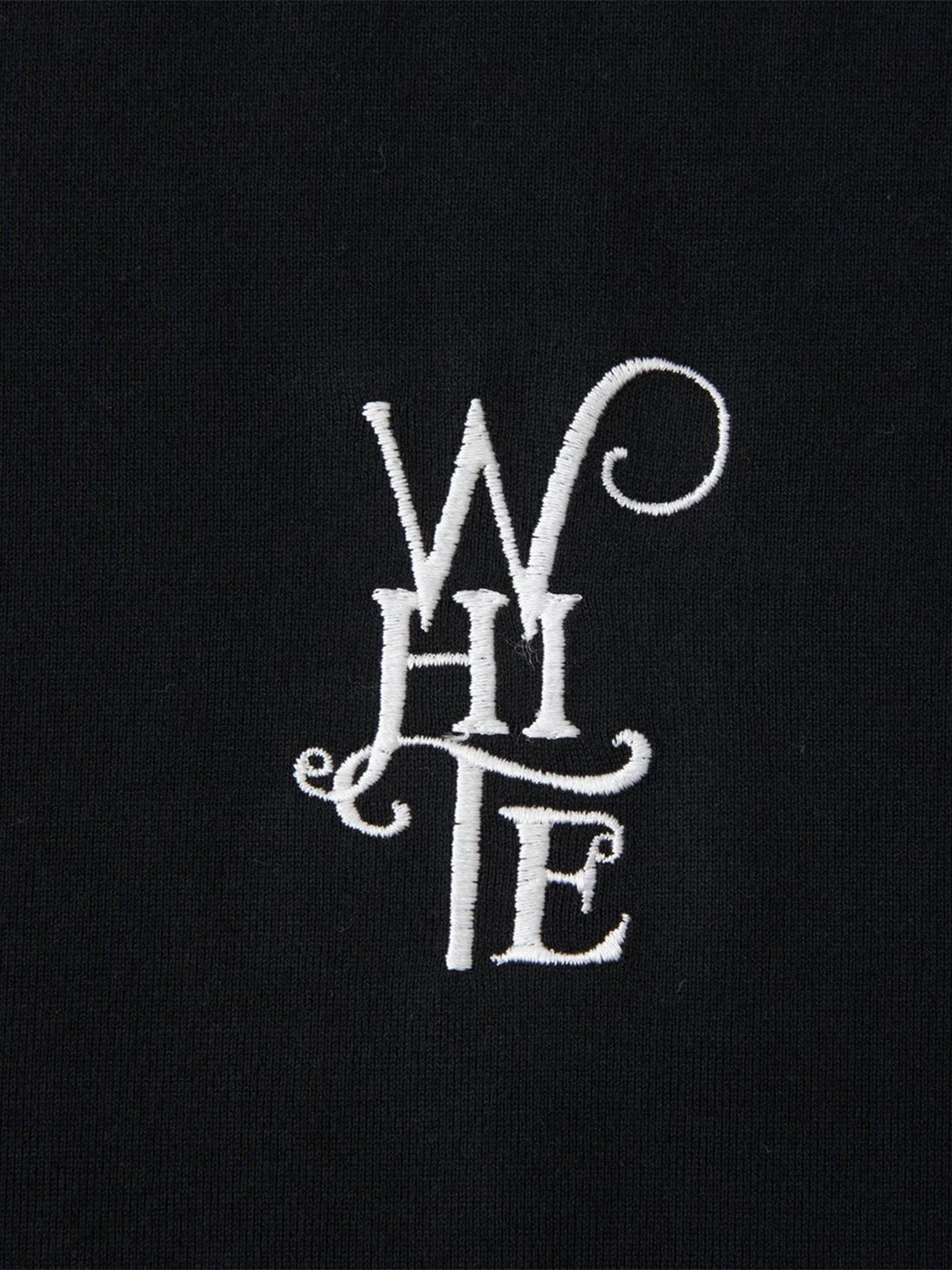 【White Mountaineering - ホワイトマウンテニアリング】WM LOGO EMBROIDERY T-SHIRT / BLACK (Tシャツ/ブラック)