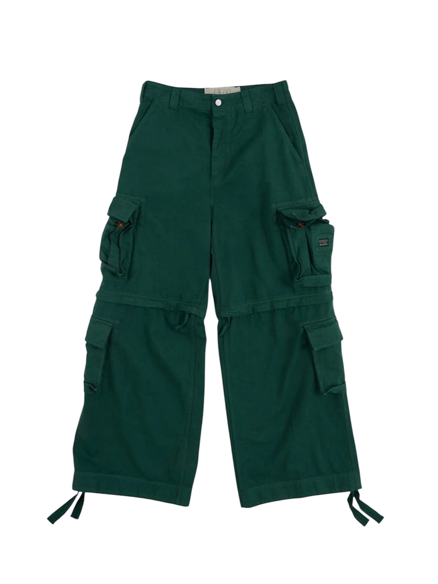 【ERL - イーアールエル】ZIP-OFF CARGO PANTS WOVEN GREEN / GREEN(パンツ&ショーツ/グリーン)