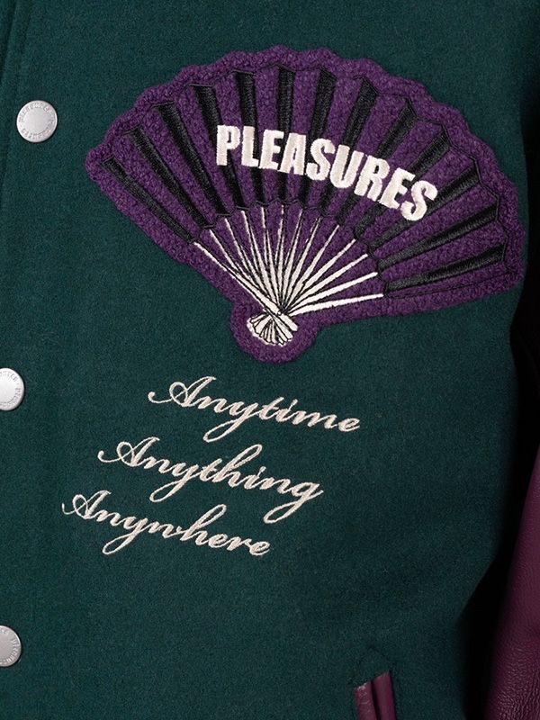 【PLEASURES - プレジャーズ】FAN VARSITY JACKET(ジャケット)
