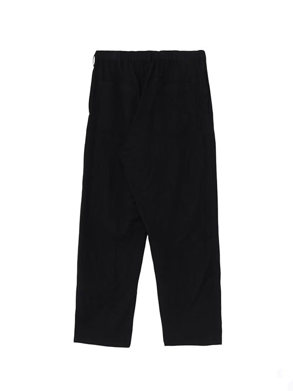 【Y's for men - ワイズフォーメン】"Y's for men × MASSES" SHRINK SERGE WAIST ELASTIC PANTS(パンツ/ブラック)