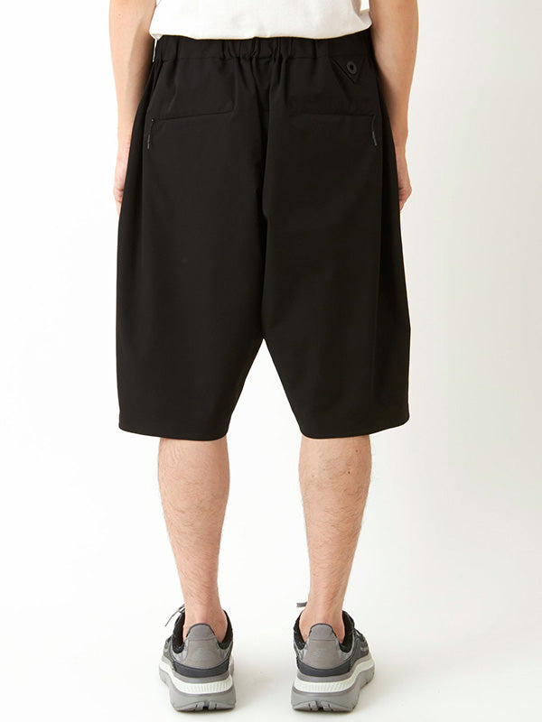 【White Mountaineering - ホワイトマウンテニアリング】SAROUEL SHORT PANTS / BLACK(ショーツ/ブラック)