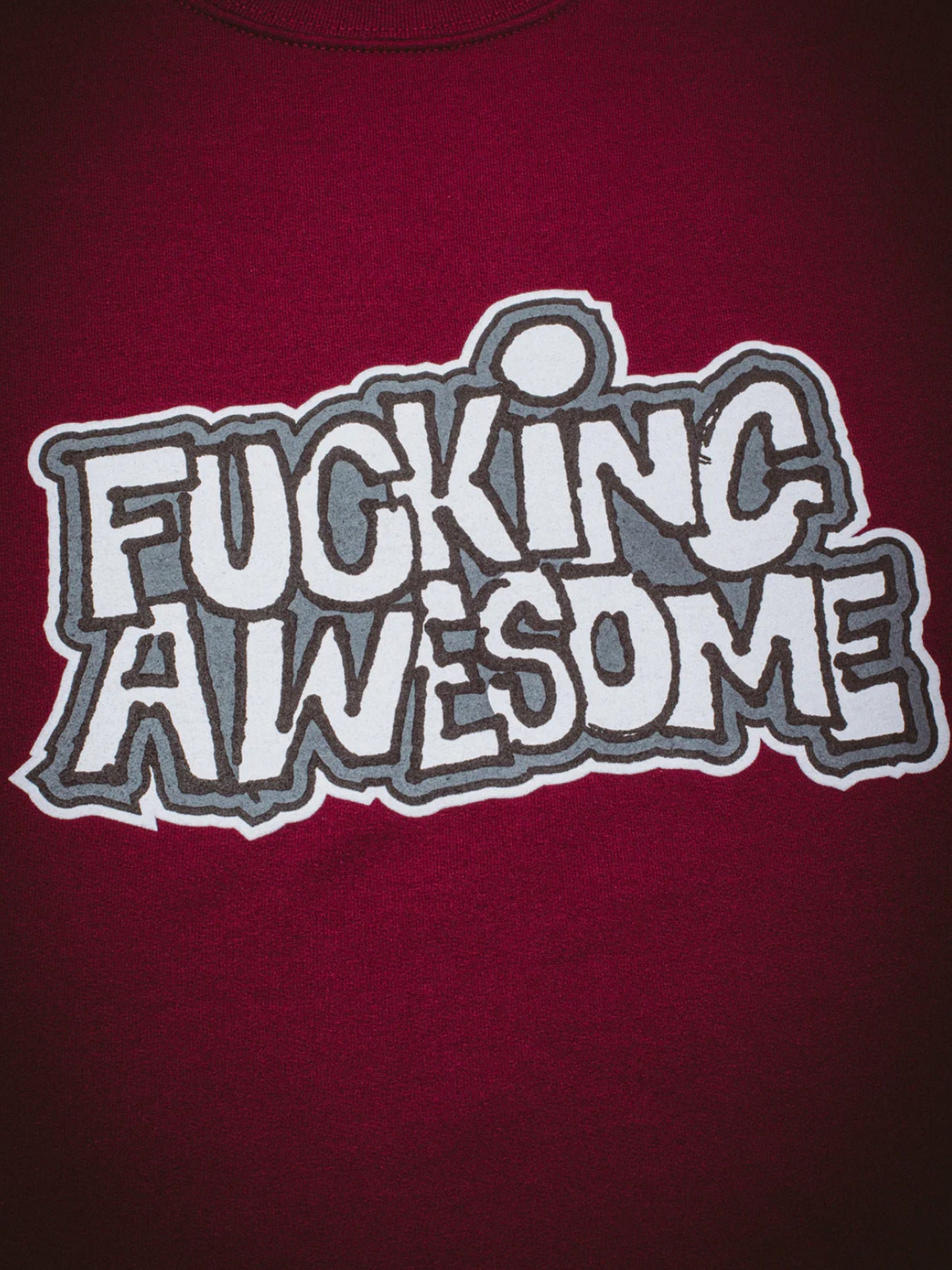 【Fucking Awesome- ファッキングオーサム】 PBS CREWNECK / Maroon(スウェットシャツ/マルーン)