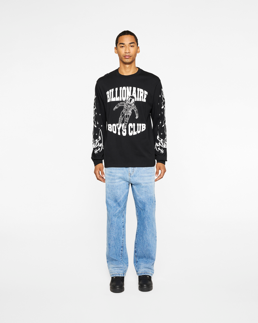 【Billionaire Boys Club-ビリオネアボーイズクラブ】 BB GRAVITY LS T-SHIRT / BLACK (ロンT/ブラック)