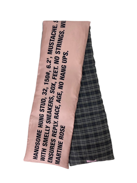 【Martine Rose  - マーティンローズ】PADED SCARF / PINK (スカーフ/ピンク)