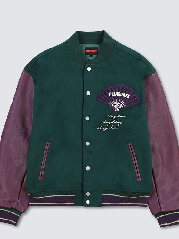 【PLEASURES - プレジャーズ】FAN VARSITY JACKET(ジャケット)