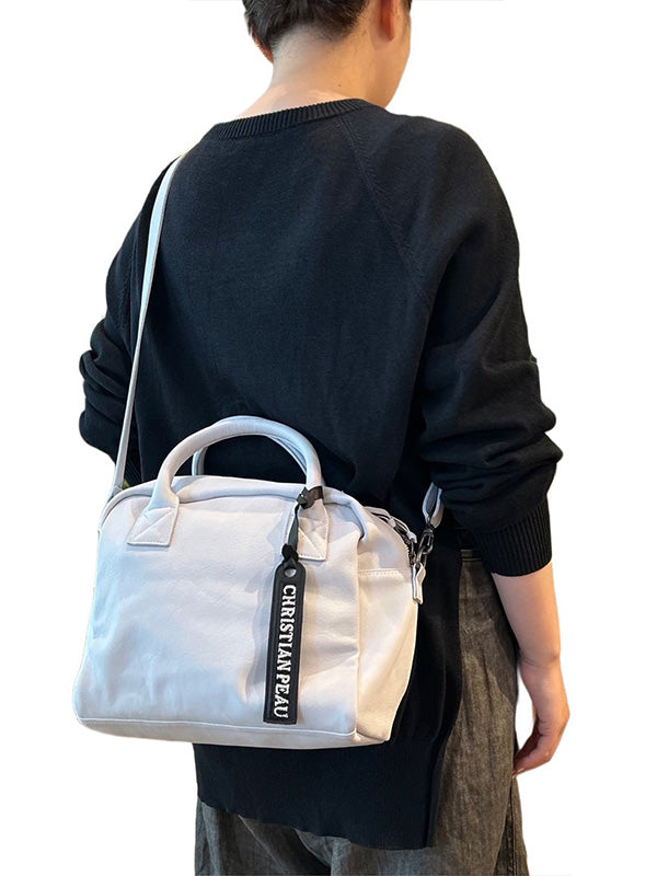 【Christian Peau - クリスチャンポー】06456-1 CP with shoulder "Cow Leather"/ SNOW WHITE(バッグ/ホワイト)