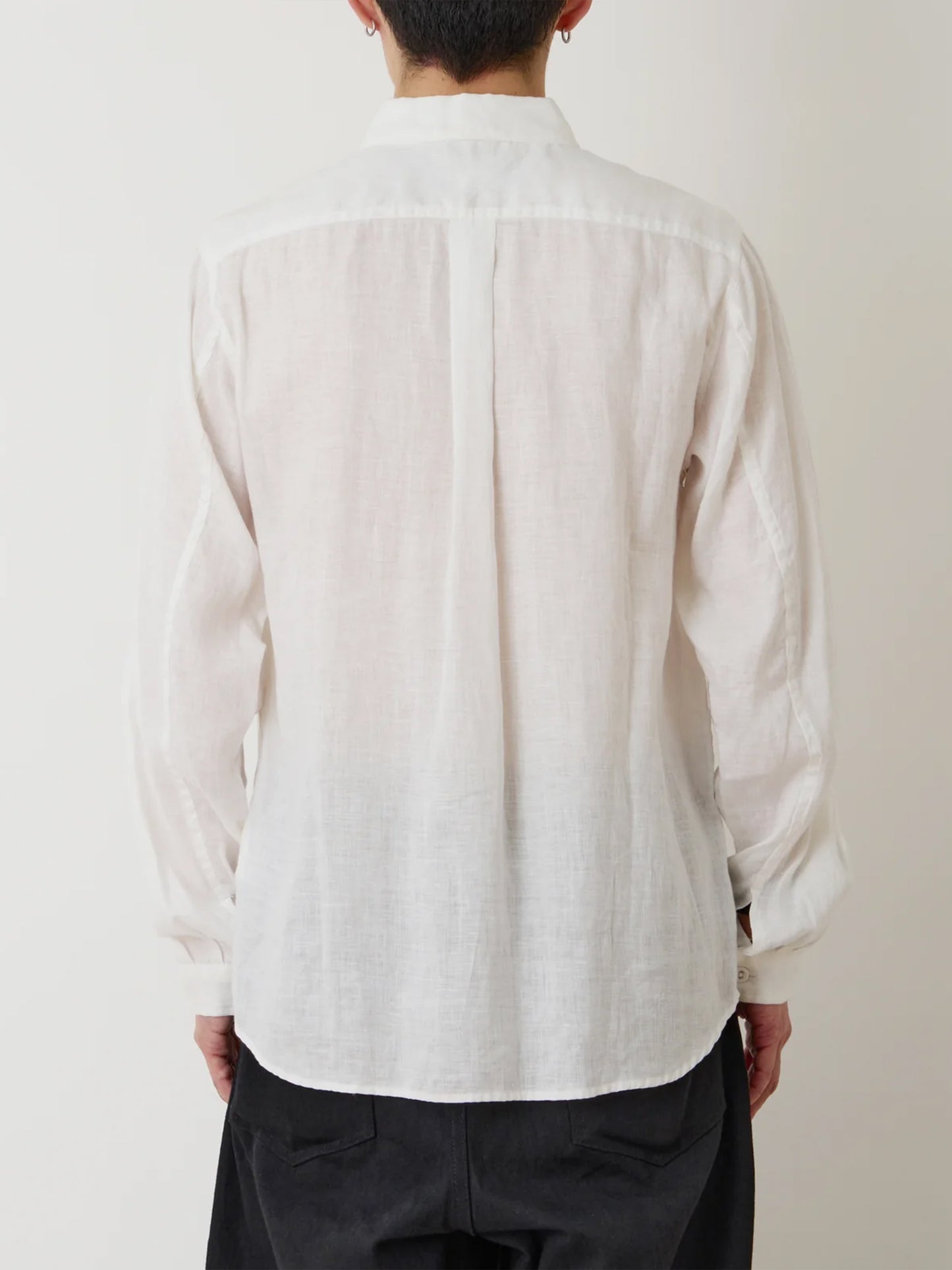 【White Mountaineering - ホワイトマウンテニアリング】LINEN SHIRT / WHITE (シャツ/ホワイト)
