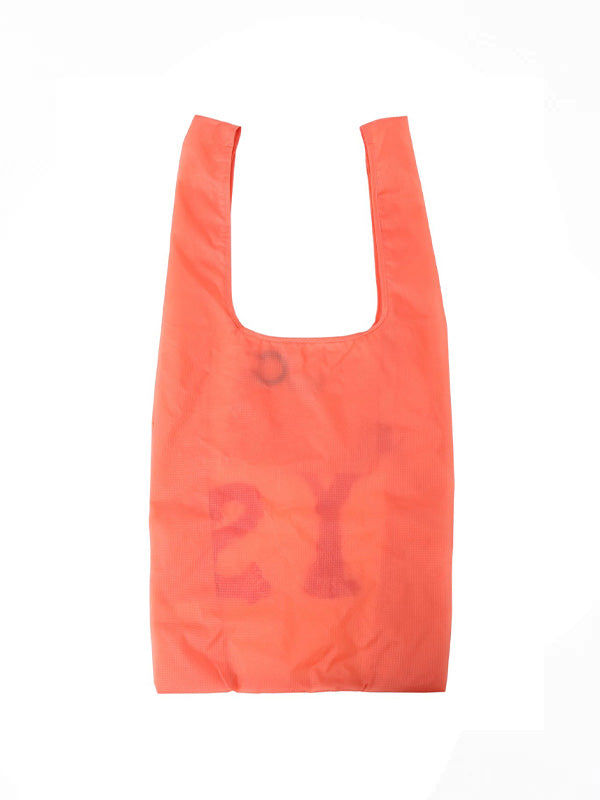 【Y's - ワイズ】Y'S LOGO STITCH NYLON SHOPPING BAG / ORANGE (バッグ/オレンジ)
