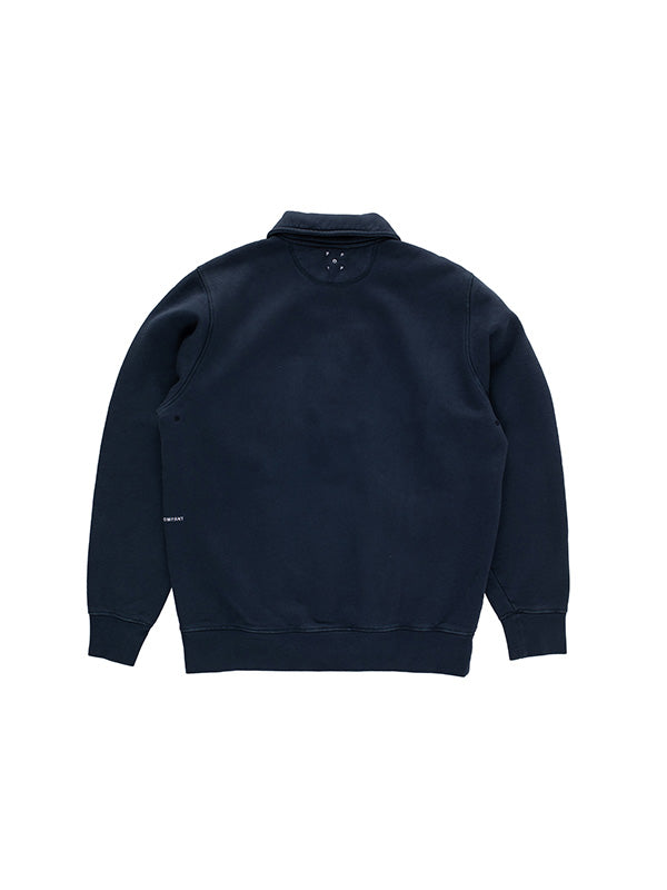 【POP TRADING COMPANY - ポップ トレーディング カンパニー】HALFZIP SWEAT / NAVY (スウェット/ネイビー)