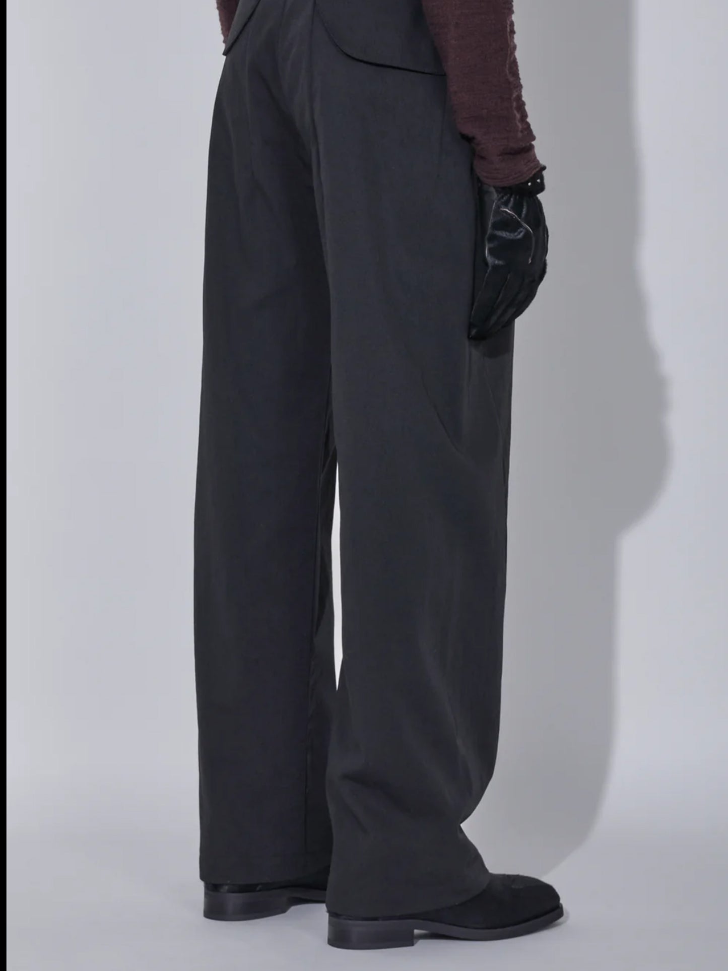 【_J. L - A. L_ - ジェイラル】Draag Trousers / Shungite Black (トラウザーズ/シュグナイト)