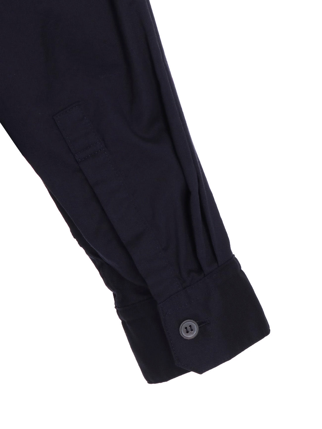 【Y's - ワイズ】Y's BORN PRODUT THIN COTTON TWILL DOUBLE FRONT OVERSIZED SHIRT / NAVY (シャツ/ネイビー)