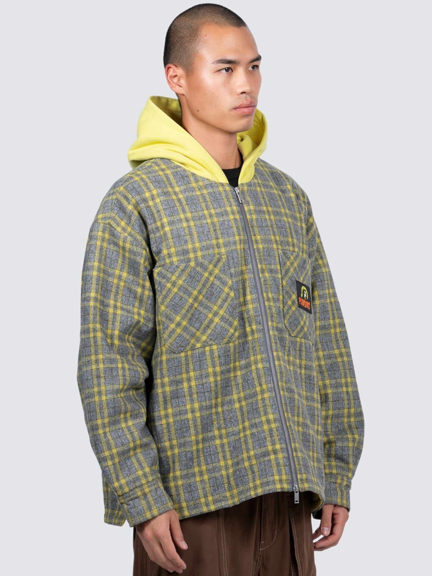 【PLEASURES - プレジャーズ】WOLF HOODED JACKET / GREY (ジャケット/グレー)