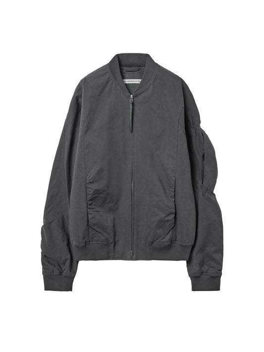 【POST ARCHIVE FACTION - ポストアーカイブファクション】  Shirring Bomber  (ボンバージャケット/チャコール)