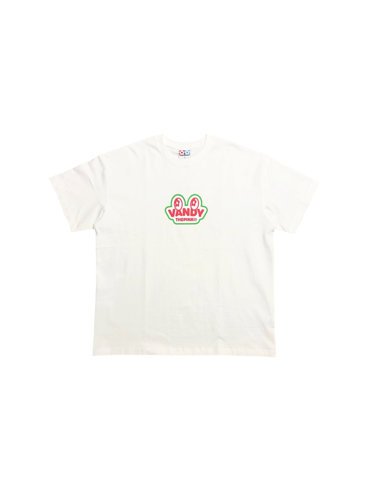 【VANDY THE PINK - ヴァンディー・ザ・ピンク】WATERMELON EYE LOGO TEE / WHITE (Tシャツ/ホワイト)